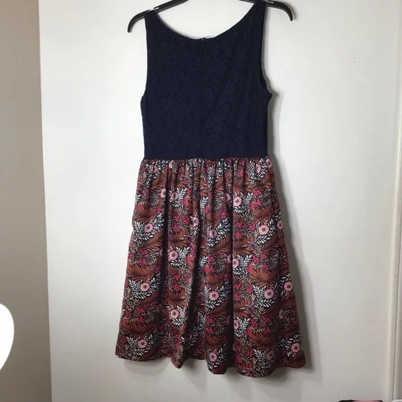 NWT Anthropologie Weston dress women 6 blue floral spring summer wedding date - Picture 6 of 7